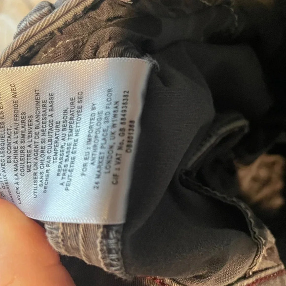 Anthropologie Chino Relaxed Grey Wash Jean - Picture 4 of 6